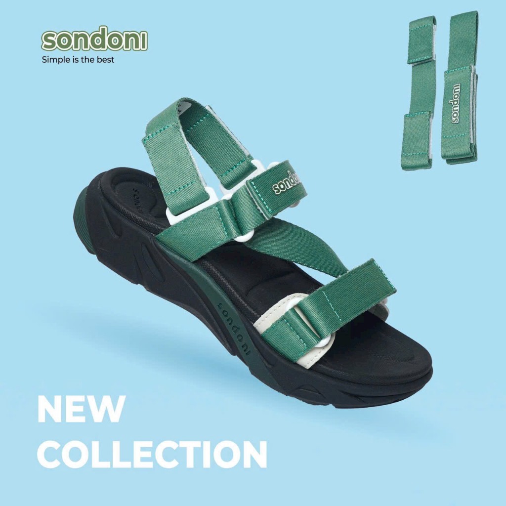 Giày Sandals S2 SONDONI Nam Nữ Quai Z Dây Dù Siêu Nhẹ Siêu Bền - Tặng kèm vớ