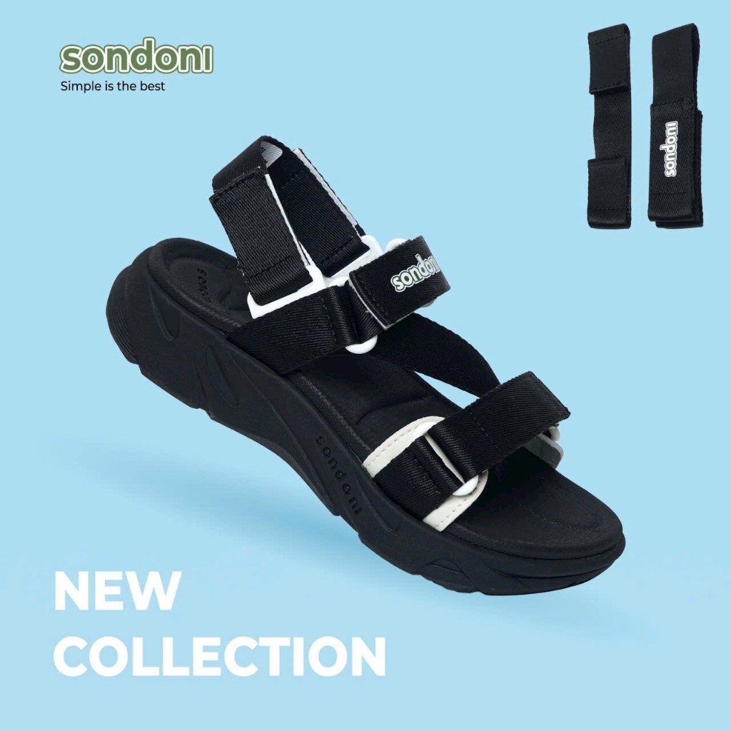 Giày Sandals S2 SONDONI Nam Nữ Quai Z Dây Dù Siêu Nhẹ Siêu Bền - Tặng kèm vớ