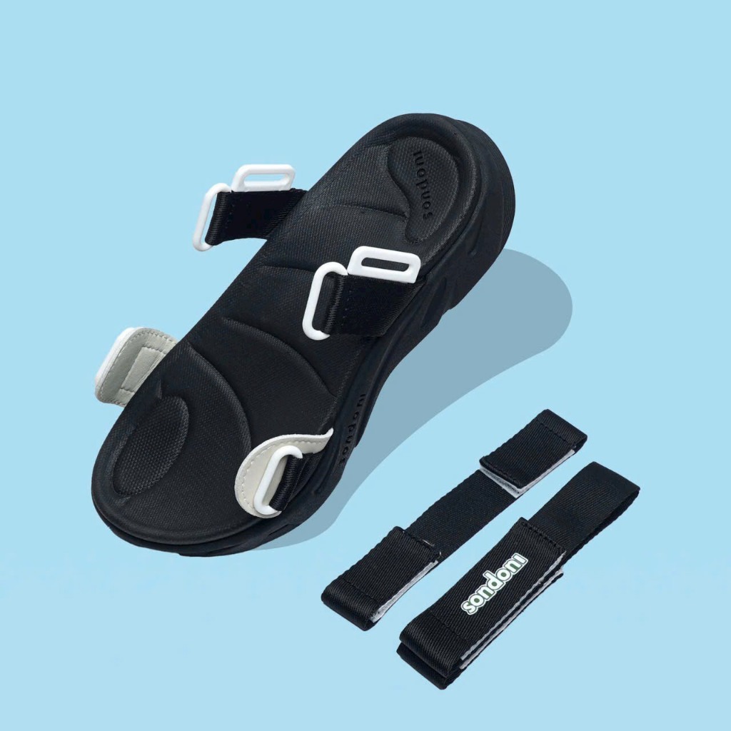 Giày Sandals S2 SONDONI Nam Nữ Quai Z Dây Dù Siêu Nhẹ Siêu Bền - Tặng kèm vớ