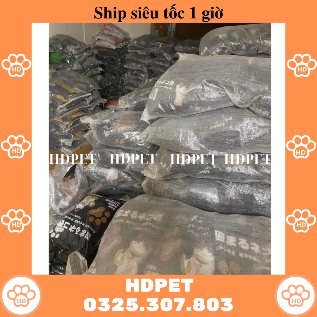 Combo 1 tải cát Cat Like, Cát nhật Yuki, Cát Catsme, Cát Nhật đen, Cát Nhật trắng 6 túi 8L hoặc 3 túi 16L