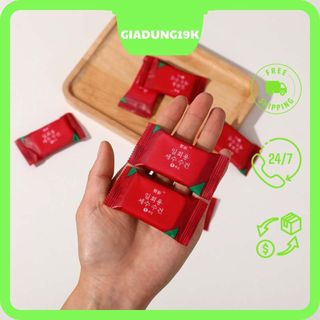 Khăn Giấy Nén Du Lịch, Khăn Nén Hàn Quốc Hình Viên Kẹo Loại Dày Đa Năng, Tiện Lợi - Túi 20 Viên