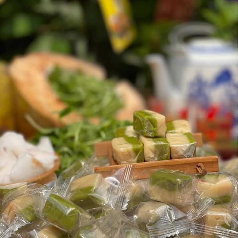 100g kẹo dừa sáp non rau má