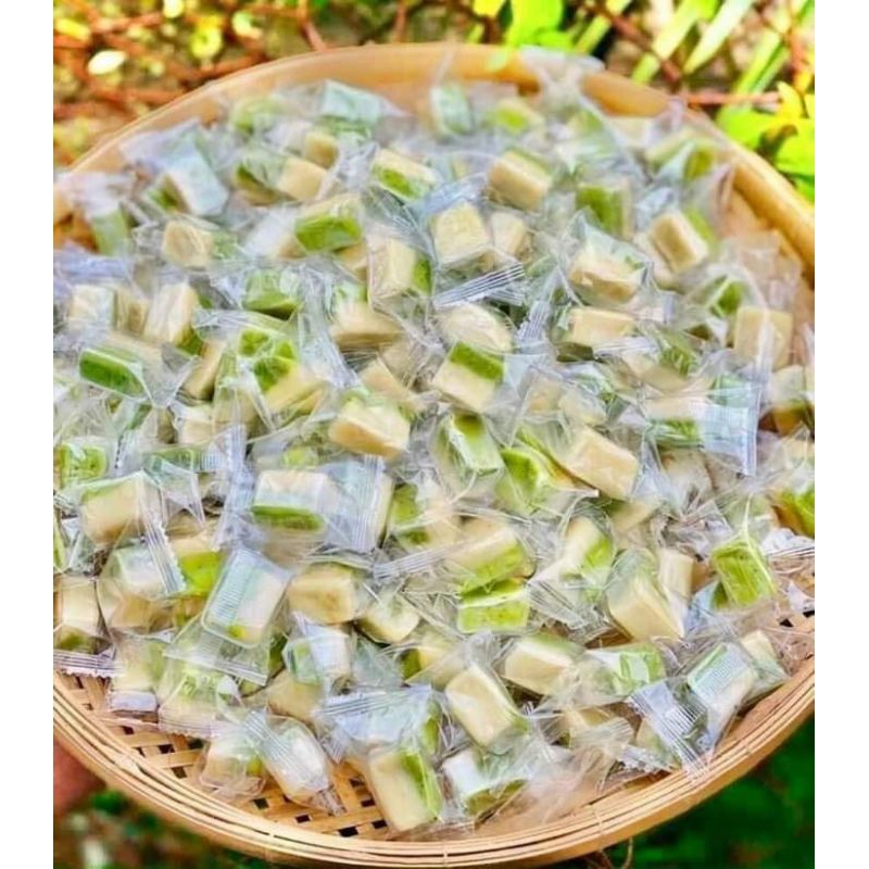 100g kẹo dừa sáp non rau má