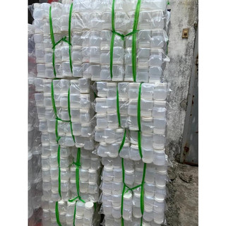 Combo 60 hủ nhựa đựng sữa chua 90ml ( Miệng rộng 4cm, Cao 6cm )