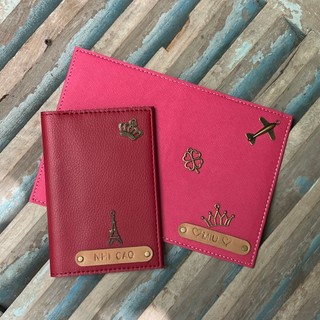 Túi đựng passport đỏ đẹp