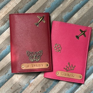 Túi đựng passport đỏ đẹp