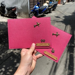 Túi đựng passport đỏ đẹp