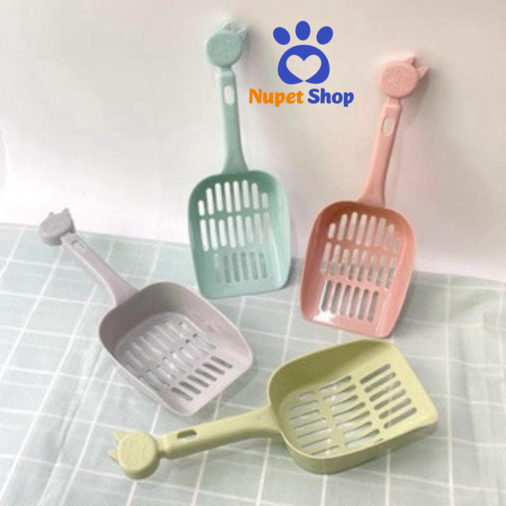 Xẻng xúc cát cho mèo xẻng dọn vệ sinh hình đầu mèo phụ kiện chó mèo Nupet