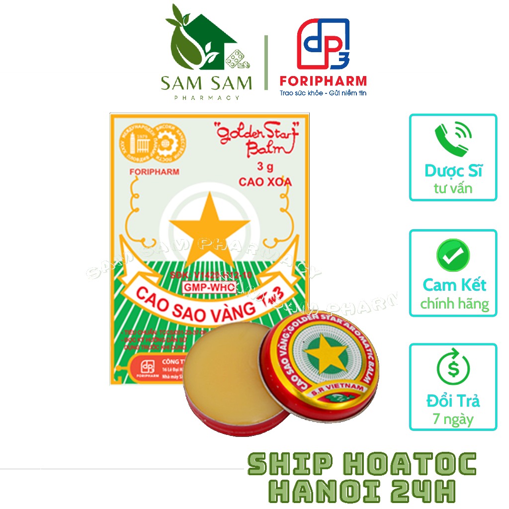 Set 10 LỌ CAO SAO VÀNG ( 3g/lọ)