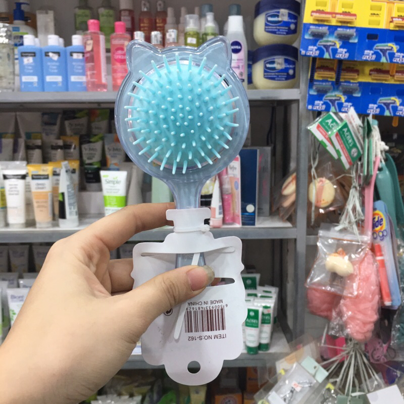 Lược gai massage tóc chống gãy rụng tóc có kim tuyến giao màu ngẫu nhiên