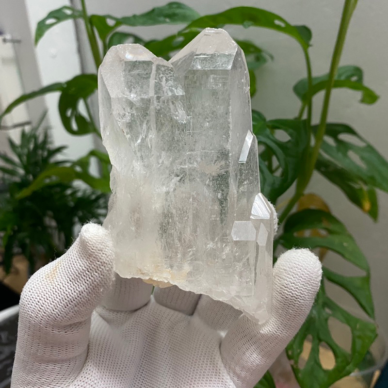 (196grm) Tinh thể đá Thạch Anh Pha lê(Quartz Crystal), dùng trưng bày, sưu tầm, thanh tẩy Tarot...!!!