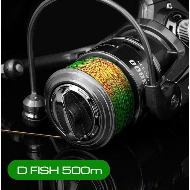 Cước câu cá tàng hình dây câu cá 100% Nylon Super power DFISH 500m tải cá tốt dùng làm dây trục câu cá
