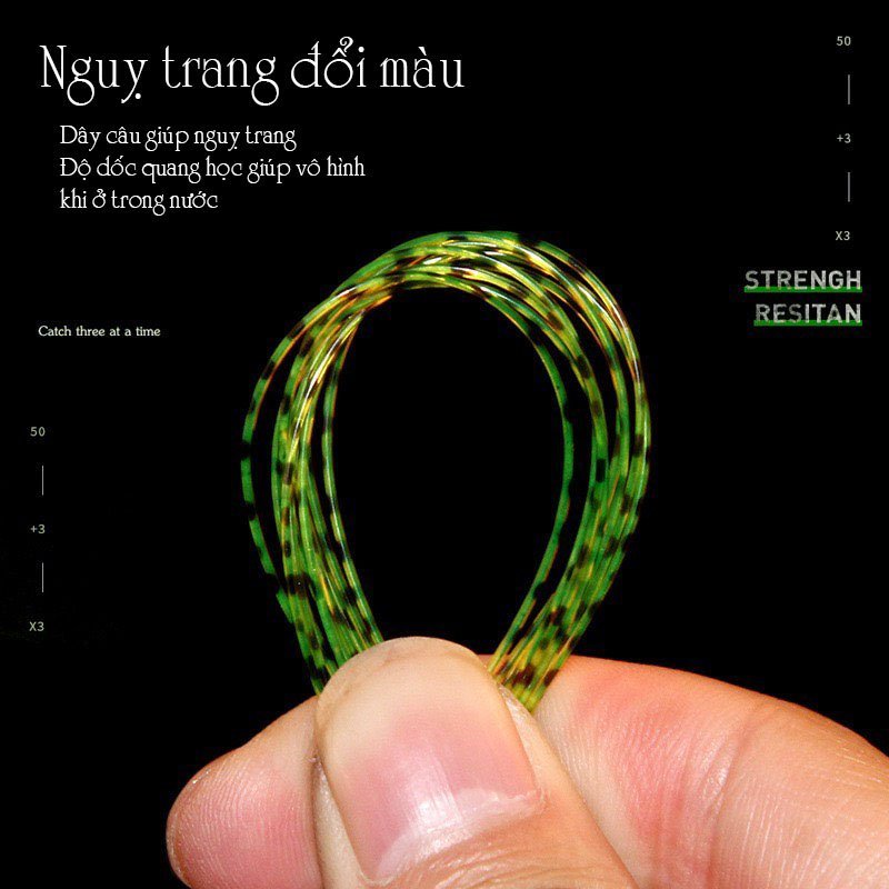 Cước câu cá tàng hình dây câu cá 100% Nylon Super power DFISH 500m tải cá tốt dùng làm dây trục câu cá