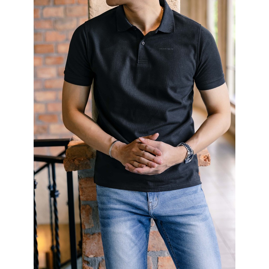 Áo Polo Nam Typical Essential, Chất Vải Cá Xấu TC 2 Chiều Thoải Mái, PL0077, SOMEHOW