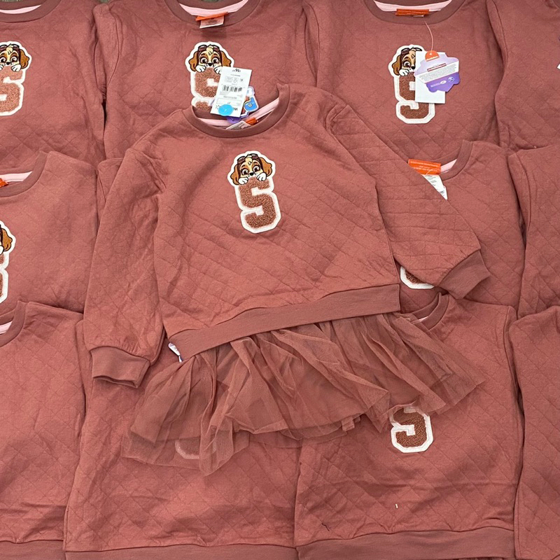 Set bộ nỉ và Váy Chó đội trưởng cho bé gái siêu xinh size từ 12-18 cân