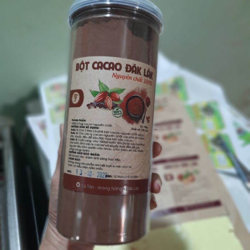 500gr Cacao nguyên chất  chuẩn 100% , đảm bảo chất lượng , uy tín . Bao đổi trả nếu hàng không ngon .
