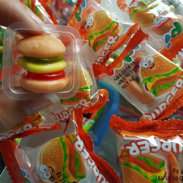 Kẹo Dẻo Yupi Hamburger Hương Trái Cây