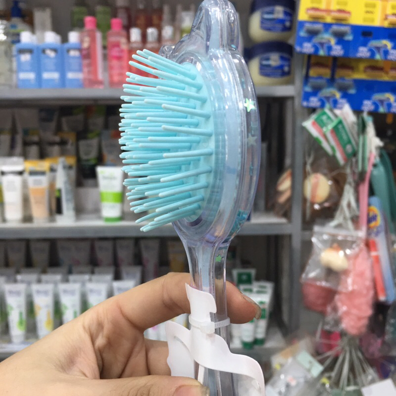 Lược gai massage tóc chống gãy rụng tóc có kim tuyến giao màu ngẫu nhiên