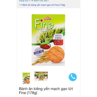 Bánh ăn kiêng Yến mạch fine hộp 178g