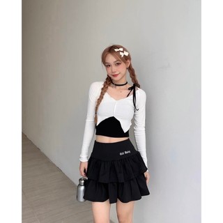 CHÂN VÁY PHỐI ĐAI PHỤ KIỆN