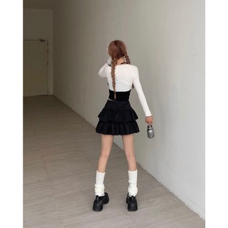 CHÂN VÁY PHỐI ĐAI PHỤ KIỆN