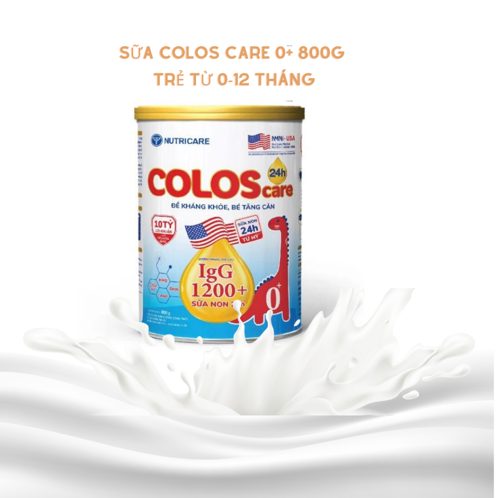 Sữa bột Nutricare ColosCare 0+ 800g mẫu mới