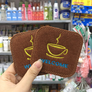 Set 5 miếng lót ly bằng vải 8*8