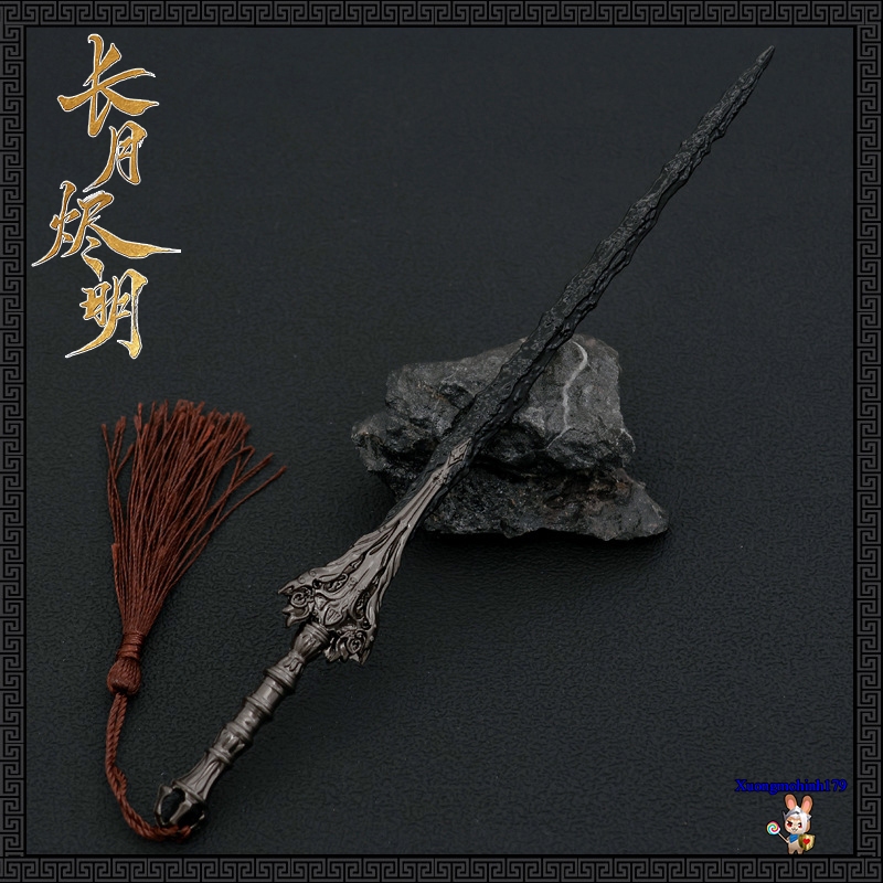 Mô hình sưu tầm Trường Nguyệt Tẫn Minh Đạm Đài Tẫn Thương Cửu Mân kiếm hợp kim 22cm