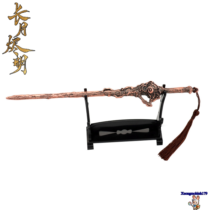 Mô hình sưu tầm Trường Nguyệt Tẫn Minh Đạm Đài Tẫn Thương Cửu Mân kiếm hợp kim 22cm