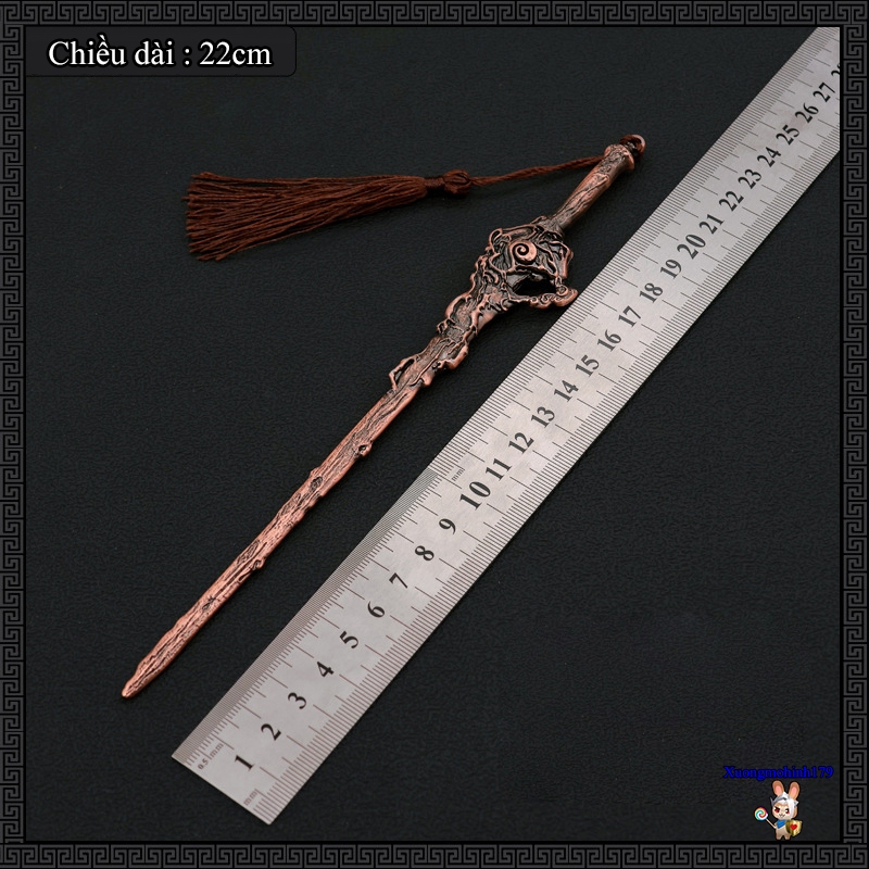 Mô hình sưu tầm Trường Nguyệt Tẫn Minh Đạm Đài Tẫn Thương Cửu Mân kiếm hợp kim 22cm