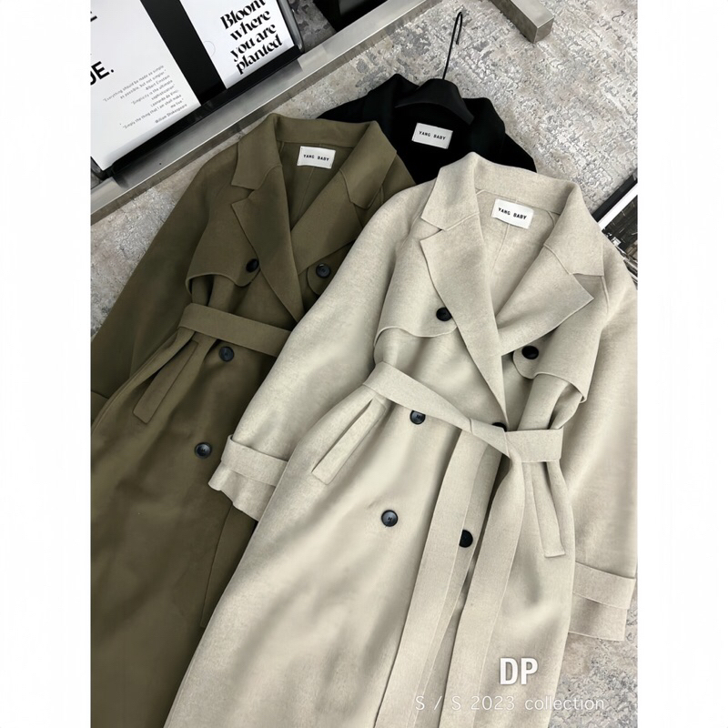 Áo khoác dạ nữ dáng dài phong cách hàn quốc, thời trang cao cấp 2023