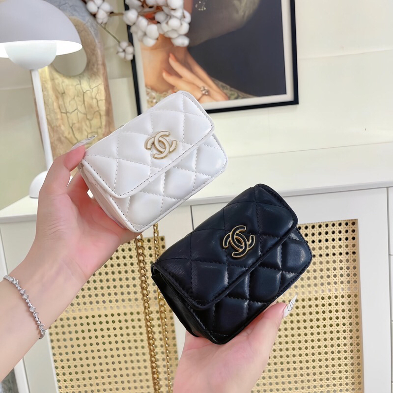 Túi xách nữ đeo chéo quai xích cỡ nhỏ, size mini dáng vuông thời trang chữ x