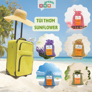 Combo 3 Túi Thơm Sunflower Treo Xe Để Tủ Quần Áo Treo Nhà Vệ Sinh