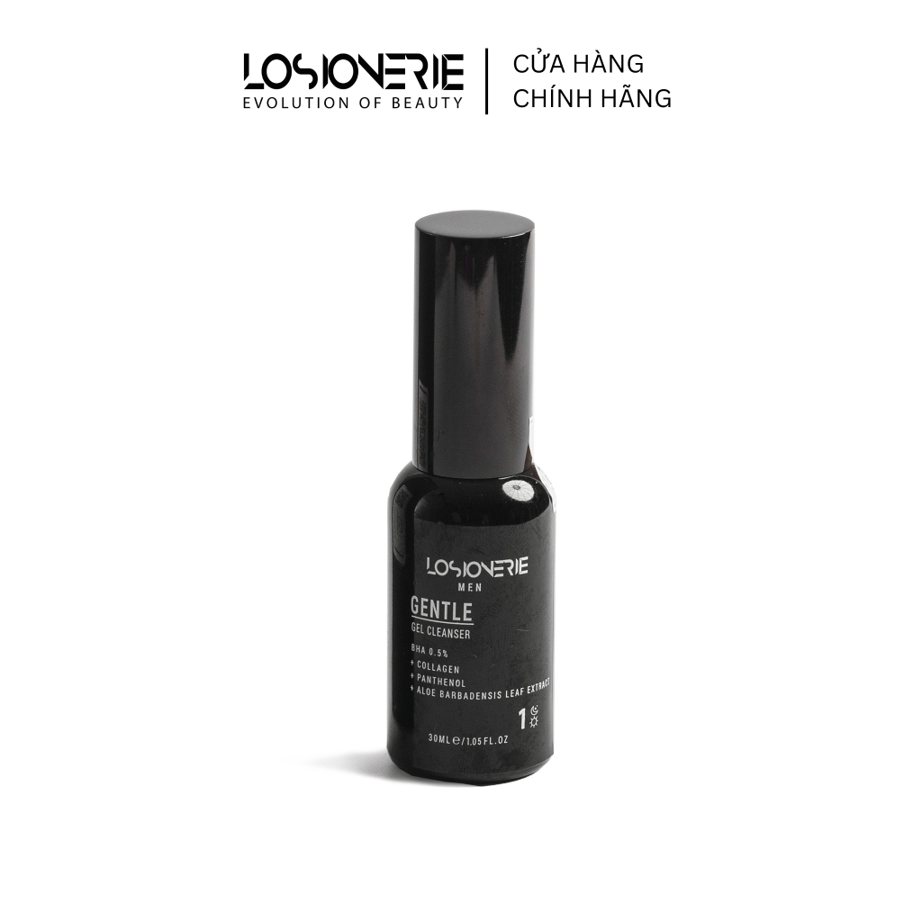 Sữa rửa mặt dịu nhẹ kết hợp tẩy tế bào chết Losionerie Gentle Gel Cleanser 30ml