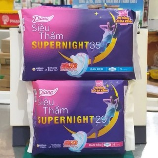 Băng vệ sinh Diana ban đêm 29cm _ 35cm