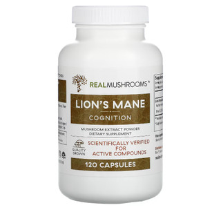 Organic Lion's Mane extract Nấm hầu thủ hữu cơ. Real Mushrooms 500mg 120viên. Fungi Perfecti 100g bột. Hỗ trợ trí não