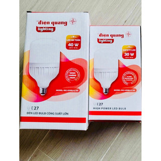 Đèn led bulb điện quang đq công suất lớn 30w, 40w - ánh sáng trắng