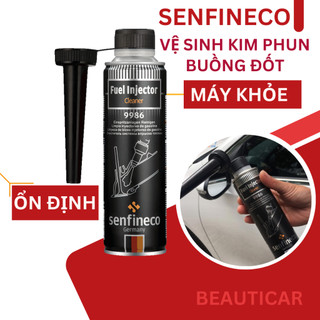 Vệ sinh buồng đốt kim phun ô tô Senfineco 9986 9985 từ Đức, phụ gia làm sạch cặn bẩn cặn chì tích tụ dung tích 300ml