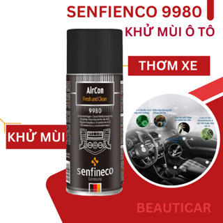 Xịt khử mùi ô tô Senfineco 9980 AirCon nhập khẩu từ Đức hương chanh dịu nhẹ 200ml