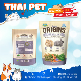 Thức ăn cho thỏ Origins, thức ăn cho thỏ cao cấp, đầy đủ dưỡng chất, nhiều chất xơ, giúp ích cho hệ tiêu hóa
