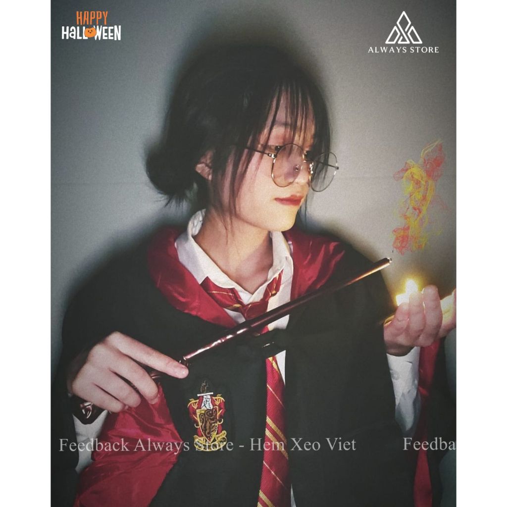 Combo đồng phục nhà Gryffindor - Hóa trang phù thủy Halloween - ALWAYS STORE