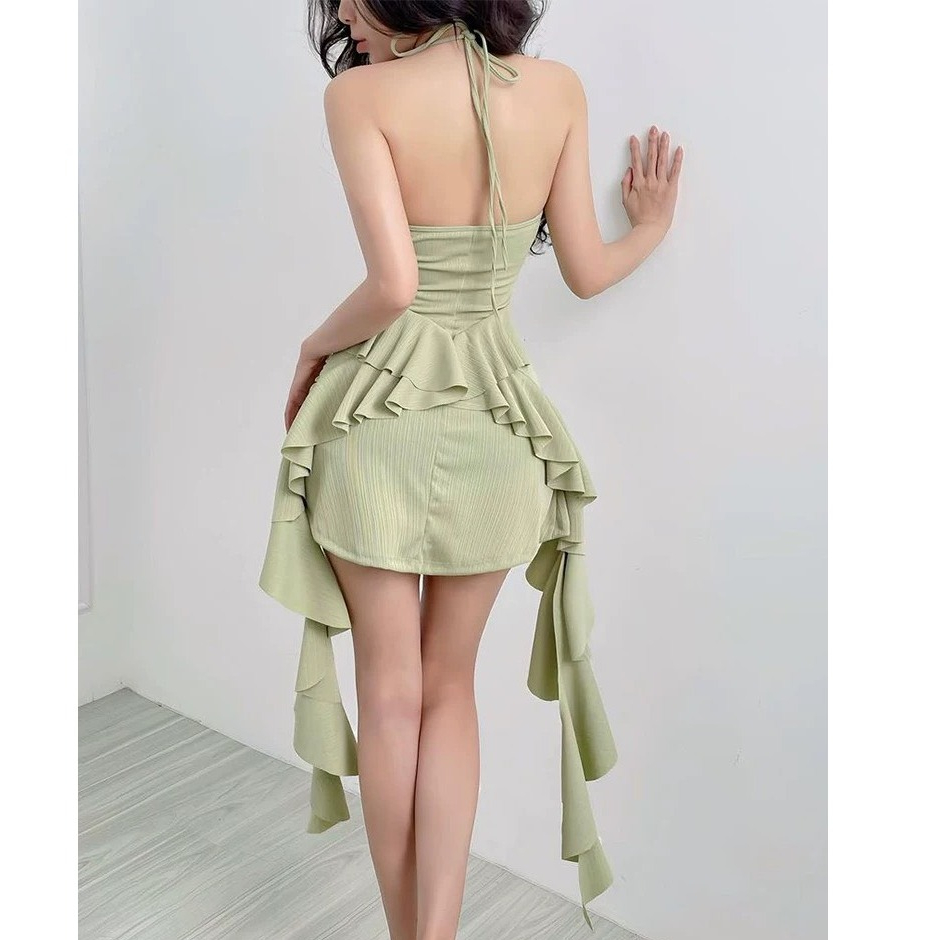 Đầm 2 dây tua rua sexy, váy 2 dây sexy D361