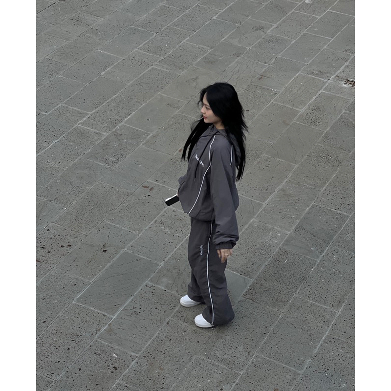 Set đồ thể thao khoác gió quần dù V2 // THOXRI