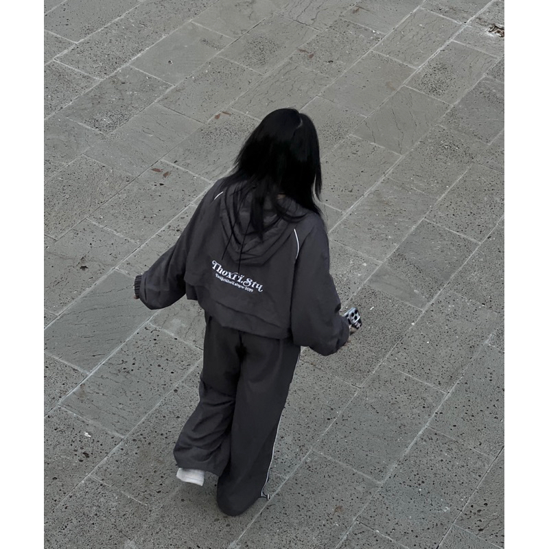 Set đồ thể thao khoác gió quần dù V2 // THOXRI