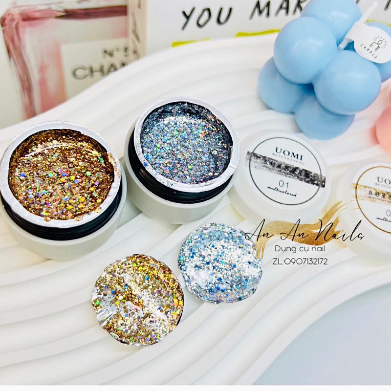 Gel nhũ đài hiệu ứng ph.áo hoa siêu sáng , TiTan tạo hiệu ứng nail