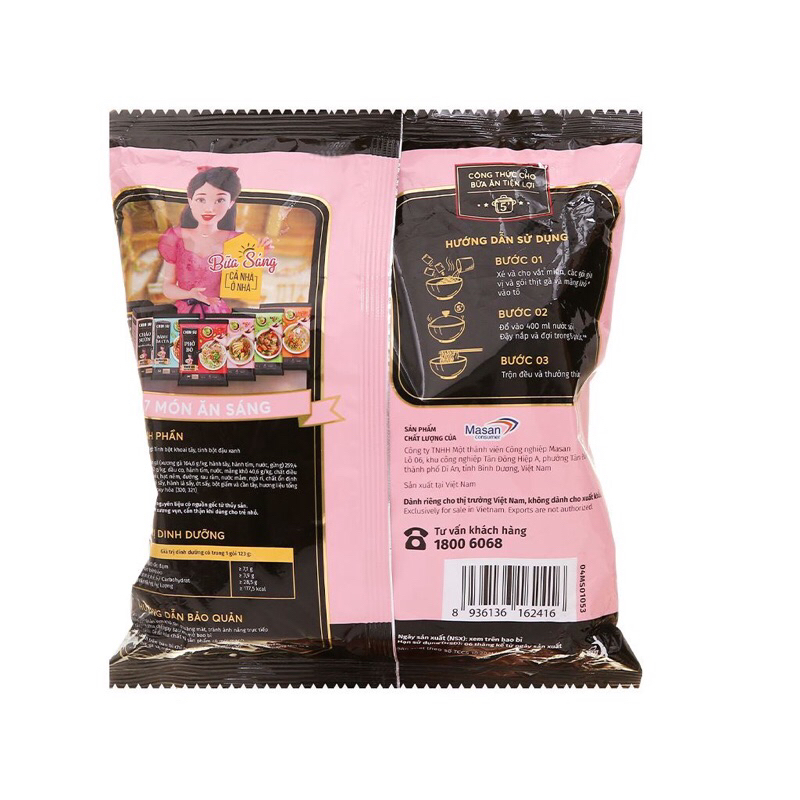 Thùng 15 Gói Miến Gà Hầm Măng Chinsu  123g/Gói