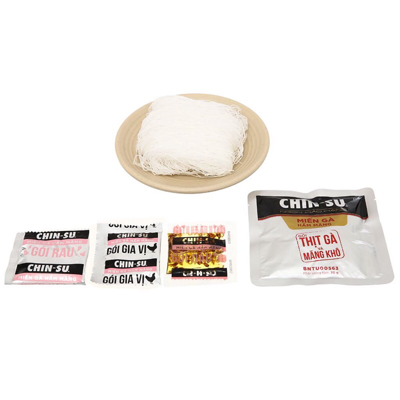 Thùng 15 Gói Miến Gà Hầm Măng Chinsu  123g/Gói