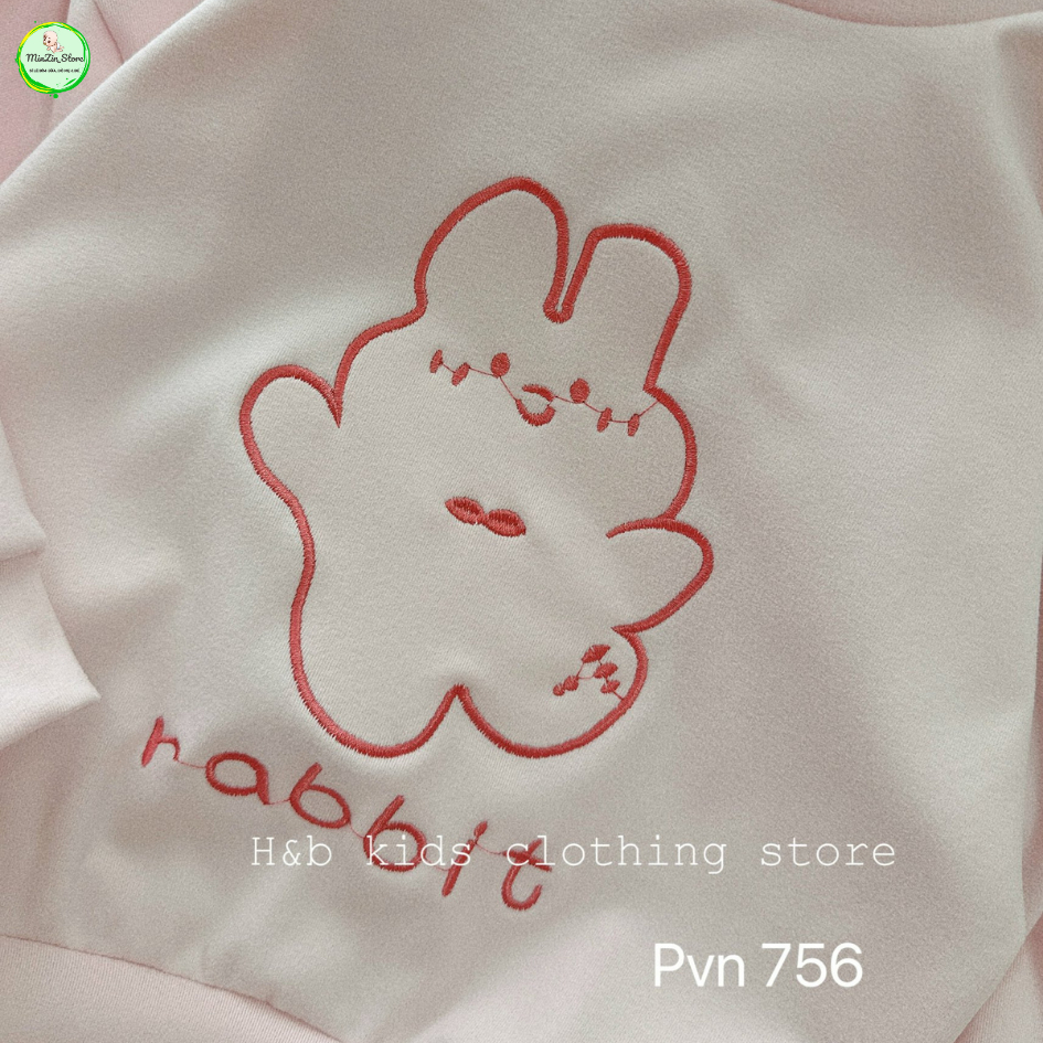 Bộ nỉ lông hình hươu Giraffe, thỏ Rabbit bé gái, bé trai từ 5-19kg