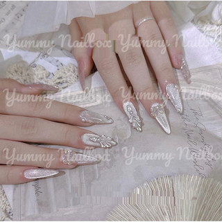Nailbox thiết kế tiểu thư nhũ mắt mèo kim cương