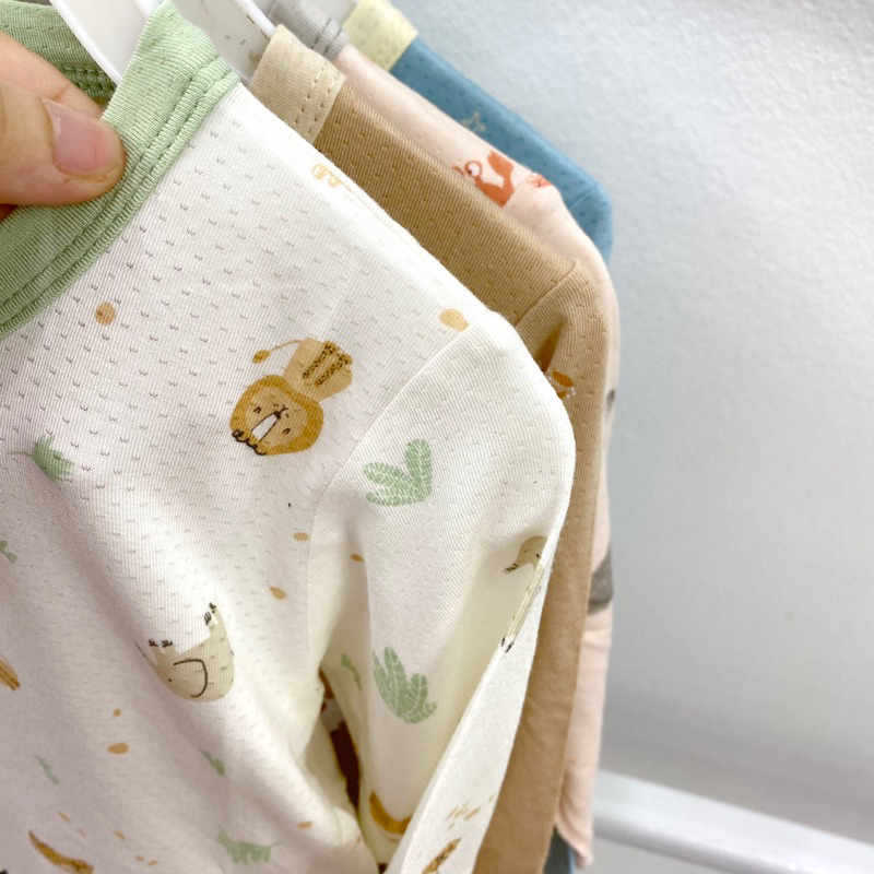 Bộ quần áo dài tay cho be trai bé gái hãng uala rogo